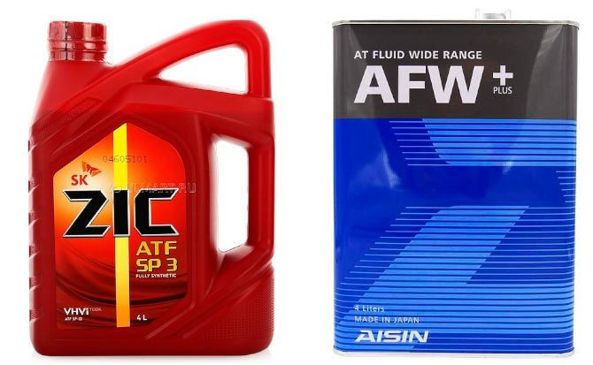 ZIC ATF SP III Aisin ATF AFW+